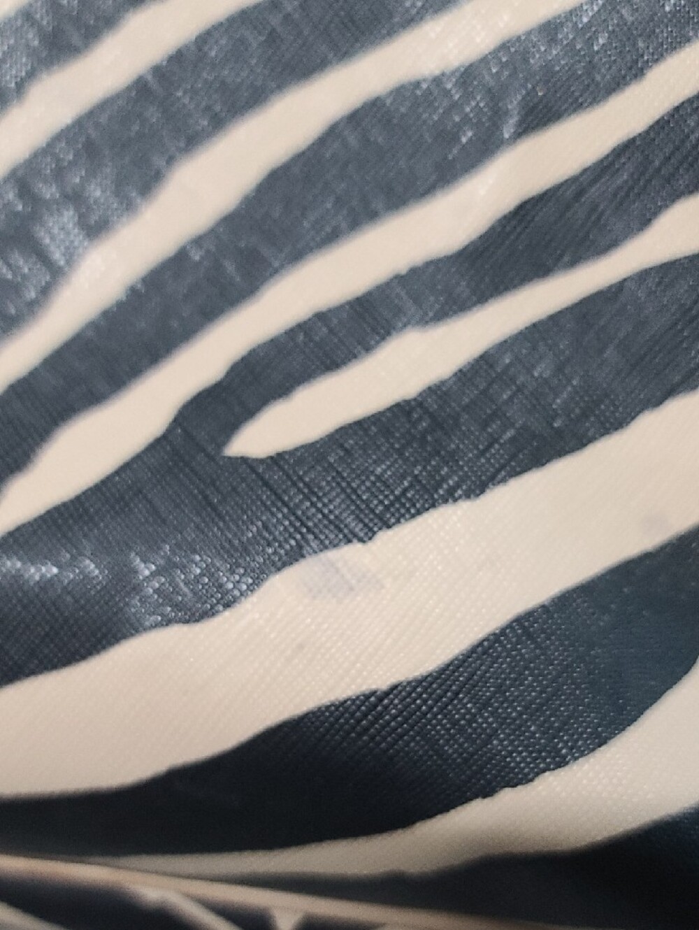 Coach Zebra-Print Metro Tote in Black and Cream with Tan Trim, Note Call Outs - Picture 14 of 15